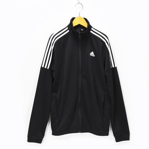 adidas アディダス MUSTHAVES TEAM SPORTSトラックスーツ トラックジャケット ブラック ホワイト メンズ L DV2447 3ストライプ ジャージ