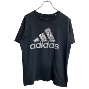 adidas 半袖 プリント Tシャツ Mサイズ アディダス ブラック 古着卸 アメリカ仕入 t2407-3560