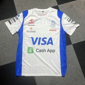 【Mサイズ 】新品未使用 Visa cash app RB レプリカ Tシャツ 角田 リカルド red bull【送料無料】