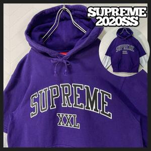 y2k supreme 20ss スウェット パーカー アーチロゴ 重ね着風