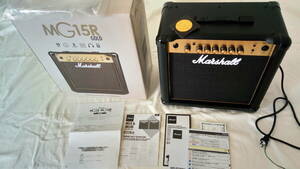 最新型 Marshall MG15R GOLD ギターアンプ コンボ 15W 2チャンネル クリーン／オーバードライブ 小型 自宅 美品