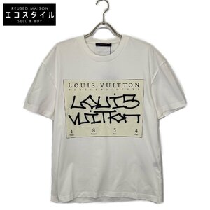 LOUIS VUITTON ルイヴィトン 22AW ホワイト グラフィックロゴ 半袖Tシャツ RM222 DT3 HNY75W ホワイト S トップス コットン メンズ 中古