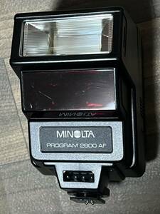 良品 MINOLTA フラッシュ ストロボ program 2800 AF通電確認済み