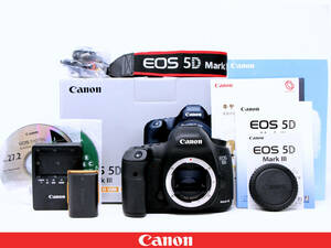 ★2807回極上美品★Canon キャノン EOS 5D MarkⅢ ボディ◆元箱完備◇Mark3 マーク３ ◇約2230万画素35mmフルサイズデジタル一眼レフカメラ