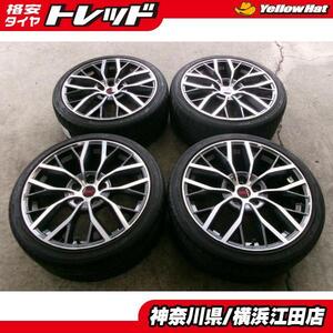 ◆スバルWRXSTI純正19インチ◆2020年製国産中古夏タイヤ付◆ヨコハマアドバンスポーツV105S 245/35R19インチ VAB 4本セット 江田