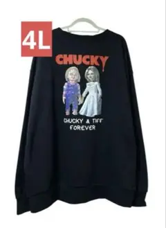 4L　CHUCKY バックプリント　トレーナー　スウェット