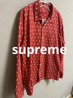 supreme シュプリーム　オープンカラーシャツ　開襟シャツ　水玉　ドット柄