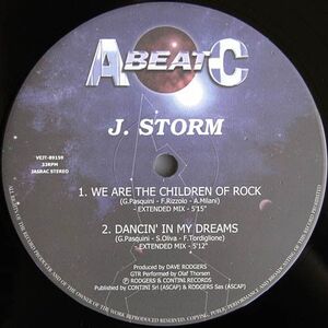 12 J.Storm We Are The Children Of Rock / Dancing In My Dreams / Demolition / Rock The Universe VEJT89159 Avex Trax /00250