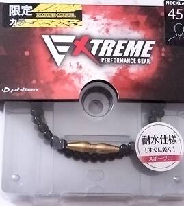 phiten ファイテン 柳田悠岐選手愛用 ネックレス ゴールド EXTREME クリスタルタッチ 45cm ファイテン先端技術メタックス採用