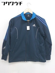 ◇ adidas アディダス キッズ 子供服 長袖 ジャージ ジャケット サイズ150 ネイビー ブルー系 メンズ