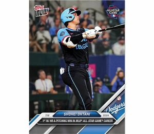 Shohei Ohtani - 大谷翔平- オールスターゲーム初HR 日本人選手初　2024 MLB TOPPS NOW Card 437 - PR: 22507 z11