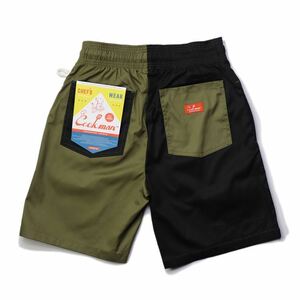 Mサイズ クックマン シェフ ショートパンツ Crazy Pattern Chill COOKMAN Chef Short Pants クレージーパターン ワークパンツ