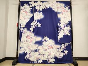 平和屋着物■豪華振袖　草花文　桜　暈し染め　正絹　逸品　AAAN3079ja