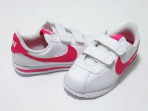 NIKE CORTEZ BASIC SL PSV 白 ピンク 20cm ナイキ コルテッツ ベーシック ベルクロ キッズ ピンクプライム 904767-109