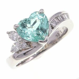 ダイヤモンド リング PT1.76ct D0.32ct Pt900 9号 中古 アクセサリー ジュエリー ダイヤ ペンダント