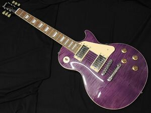 Burny LSD-80N STP Purple Fernandes 薄ボディ バーニー フェルナンデス エレキギター レスポール スタンダード シースルー パープル