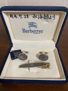 53068　バーバリー　カフス　タイピン　Burberrys　ビジネス　紳士　　ブランド小物　箱入り