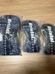 22AW F.C.R.B. F.C.Real Bristol GOLF DRIVER、FAIRWAY、UTILITY HEAD COVER 新品 SOPH 3点セット ネイビー、ブラック