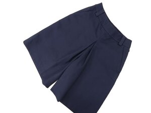 美品 ユナイテッドアローズグリーンレーベルリラクシング UNITED ARROWS green label relaxing キュロットパンツ 36 ネイビー