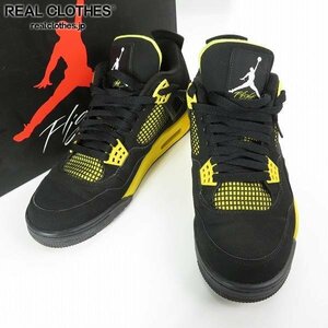 【観賞用】NIKE/ナイキ AIR JORDAN 4 RETRO/ジョーダン4レトロ スニーカー/308497-008/27 /080