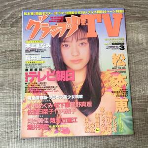 【増刊号】 グランプリ Jr TV Vol.3 1997年 平成9年 松本恵 小橋めぐみ 佐伯日菜子 竹内結子2p 桜井智 本上まなみ 酒井美雪 太田有美 女優