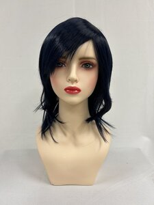 Wigs2you C-007 濃紺色 紺 コスプレウィッグ アニメ アイドル風 耐熱コスプレウィッグ★段ありミディアムスタイル