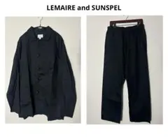 LEMAIRE and SUNSPEL パイピング パジャマセットアップ