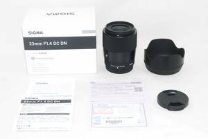 ★新品級★SIGMA シグマ 23mm F1.4 DC DN Contemporary フジXマウント メーカー保証書付き♪