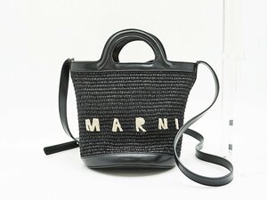 ◇【MARNI マルニ】トロピカリア バケットバッグ ショルダーバッグ ブラック