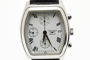 稼働品 ロンジン クロノグラフ デイト レクタンク 自動巻き メンズ 腕時計 LONGINES