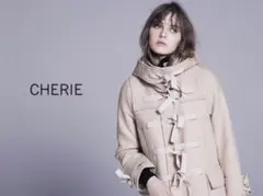 【即完売】CHERIEシェリー　リボンダッフルコート　カシミヤ混　ベージュ