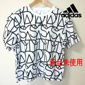 新品(XL)アディダス adidas 白グラフィック ボーイフレンドレディース Tシャツ/ホワイト