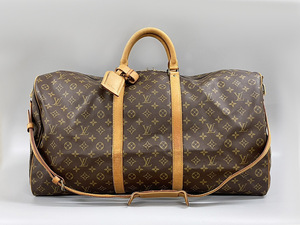 LOUIS VUITTON ルイ ヴィトン M41412 キーポル 60 バンドリエール モノグラム ボストンバック 旅行鞄 パドロック付 鍵欠品