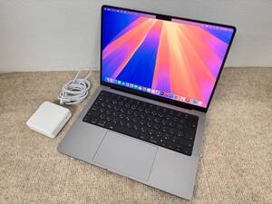 【美品】Apple MacBook Pro 14(2021, A2442) M1 Max / RAM 64GB / SSD 2TB / スペースグレー / 充放電回数 : 55 [MC074]