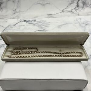 $【売り切り】貴金属アクセサリー シルバーネックレス ブレスレットセット SILVER925 ツイスト ロープチェーン ケース付属 総重量約40.3g 