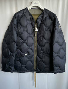 新品 本物 モンクレール ダウン キルティング ジャケット JAECKIN 1 MONCLER ネイビー 紺 カーキ グリーン コート ロゴ