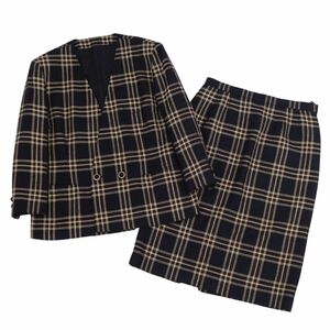 美品 Vintage バーバリー Burberrys セットアップ スカートスーツ ジャケット スカート チェック柄 レディース 17BR cf03oo-rm05f09198