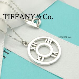 【美品】ティファニー TIFFANY＆Co. オープン アトラス サークル ネックレス AG925