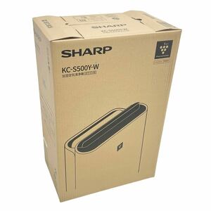 1円〜■新品 正規品 シャープ 加湿空気清浄機 加湿器 プラズマクラスター SHARP KC-S500Y-W ダブル脱臭フィルター ■兵庫県姫路市発 M0