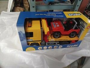 激レア 絶版 入手困難 ブルーダー メルセデス・ベンツ アクトロス トイカー キャリアカー 積載車 レッカー bruder actros ヤナセ販売店入手