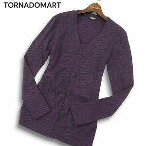 TORNADOMART トルネードマート 秋冬 ウール混★ リブ ニット カーディガン Sz.S～ M位　メンズ 日本製　A4T09699_9#K