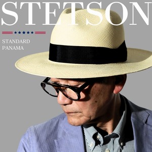 [ 59cm ] STETSON パナマハット 中折れハット パナマ帽 エクアドル ハット ステットソン 夏 サイズ調整可能 ナチュラル 