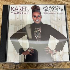 シ● HIPHOP,R&B KAREN CLARK SHEARD - MY WORDS HAVE POWER シングル CD 中古品