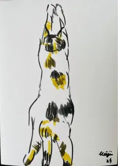 【絵画】猫 キャッチ