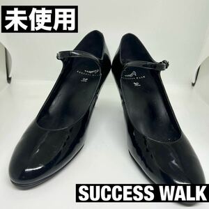 未使用 ワコール SUCCESS WALK ブラック 23.0 ストラップ サクセスウォーク パンプス ハイヒール 通勤 通学 ストラップ WACOAL 新品