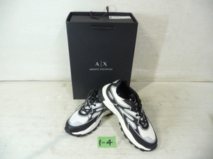 1-4◎ARMANI EXCHANGE/アルマーニエクスチェンジ ロゴ レースアップスニーカー 6Mサイズ 25.5ｃｍ? XUX159 XV642♪未使用♪◎