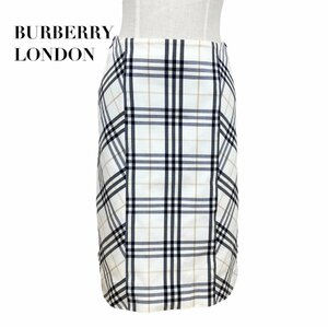 中古 バーバリーロンドン BURBERRY LONDON 膝丈 スカート ノバチェック柄 レディース サイズ38