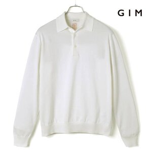 ◆【GIM(ジム)/春夏/シーアイランドコットン18G長袖ニットポロシャツ】[gim2380021-LL]