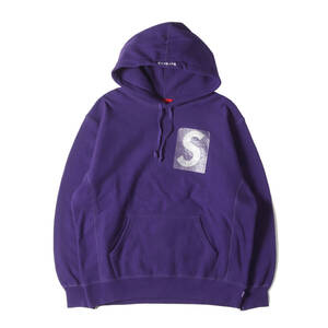 Supreme シュプリーム パーカー サイズ:S 21SS スワロフスキー Sロゴ スウェットパーカー (Swarovski S Logo Hooded Sweatshirt) パープル