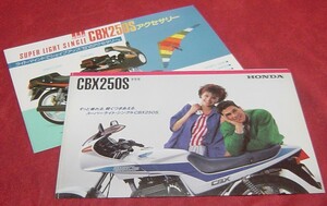 43AC2-19N　カタログ　ホンダ　CBX250S　アクセサリーカタログ付き